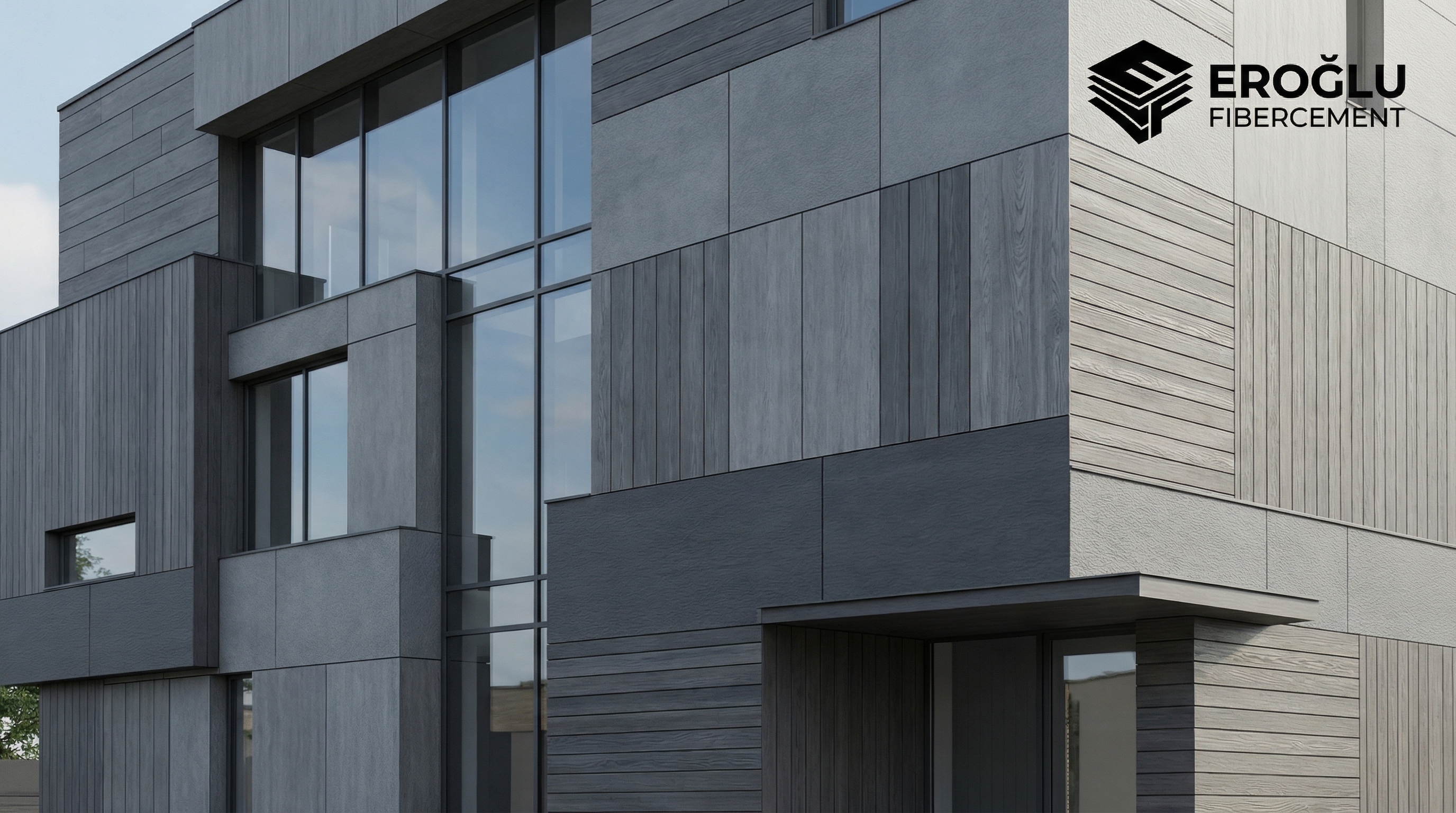 Modern Fibercement Cephe Kaplama
