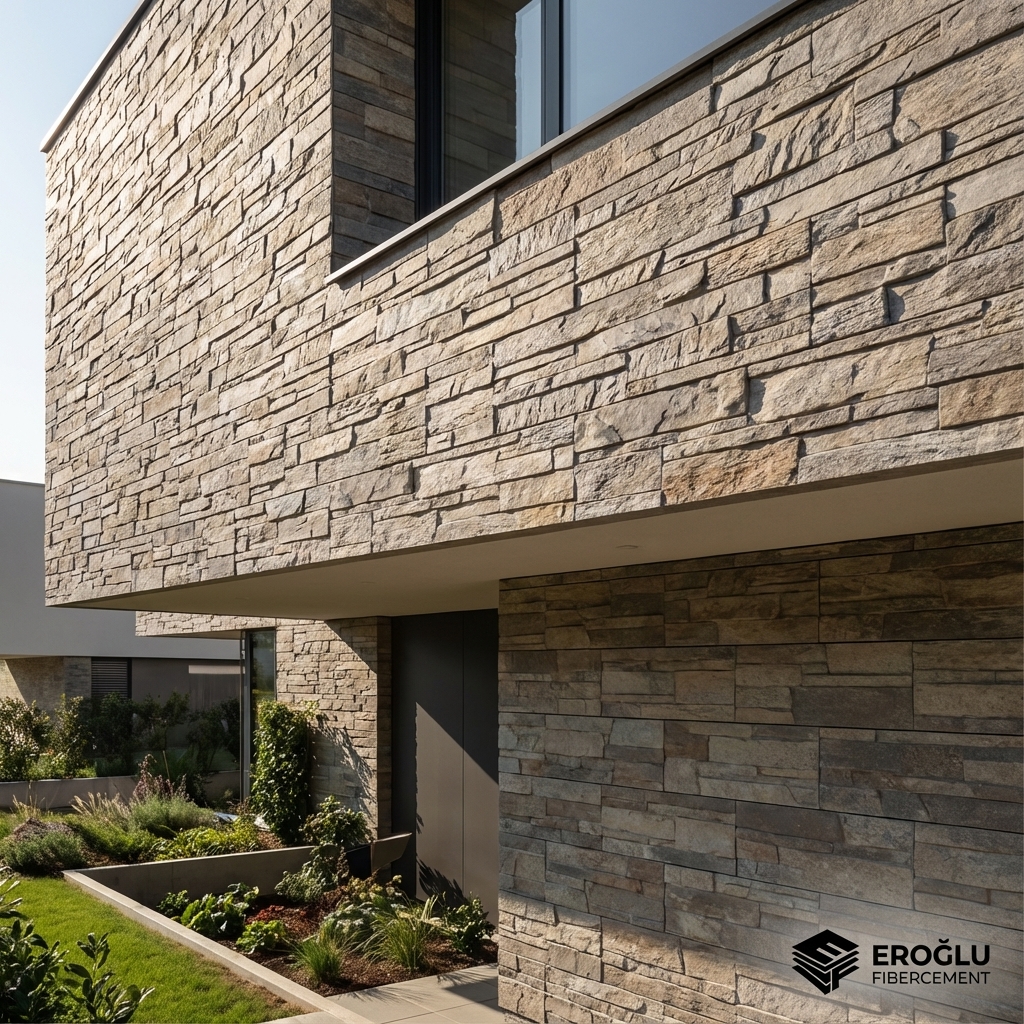 Taş Desenli Fibercement